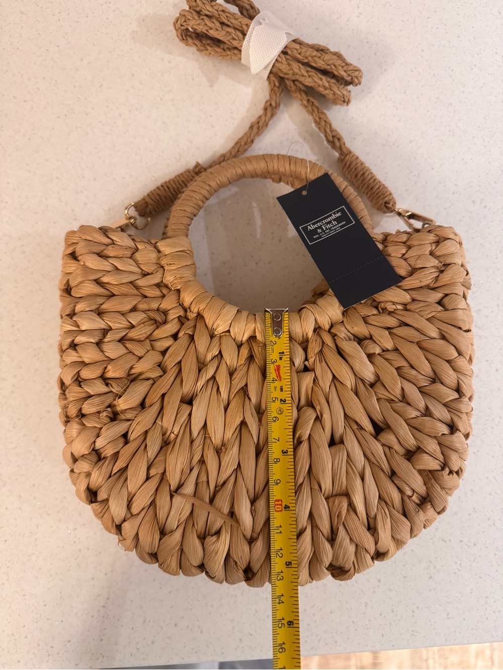 Abercrombie & Fitch Woven Small Straw Bag